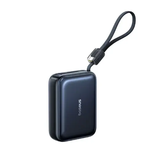 [E0029403] Baseus PicoGo AC22 Ultra Mini Power Bank With Built-in USB-C Cable 20000mAh 45W (Cosmic Black)