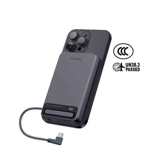 [Q10Pro5A-GY] XPower MagNetoPlus Q10 Pro Wireless Powerbank 10000mAh (Gray)