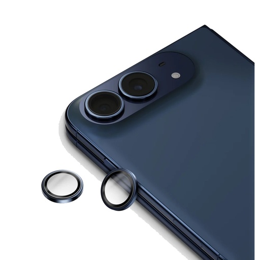 [LGCLGL18F-BL] Liberty Guard Camera Lens with installation Kit for iPhone 18 Duo (Blue)
