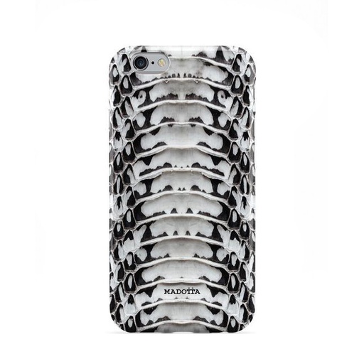 [MDTTA-3D0970-IP7] Madotta Black and White Cobra Snakeskin Case for iPhone 7