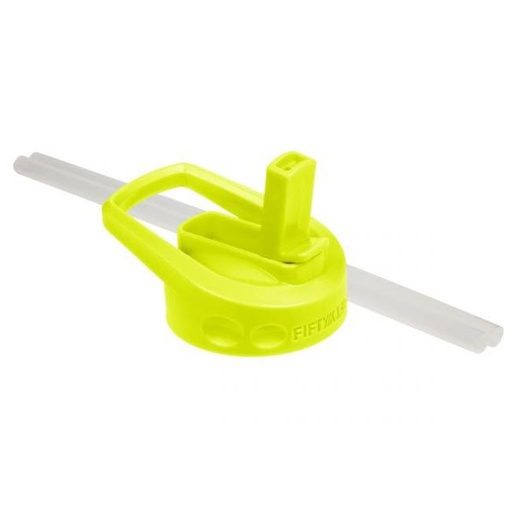 [A68002LM0] Fifty Fifty Wide Mouth Straw Lid (Lime Green)