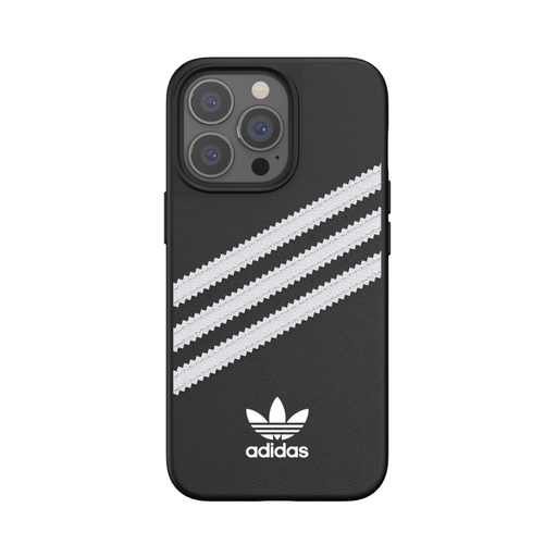 [47114] Adidas 3-Stripes Snap Case Case for iPhone 13 Pro (Black/White)